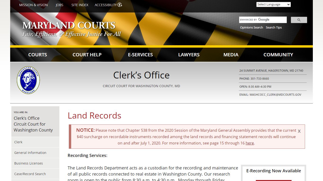 Land Records | Maryland Courts